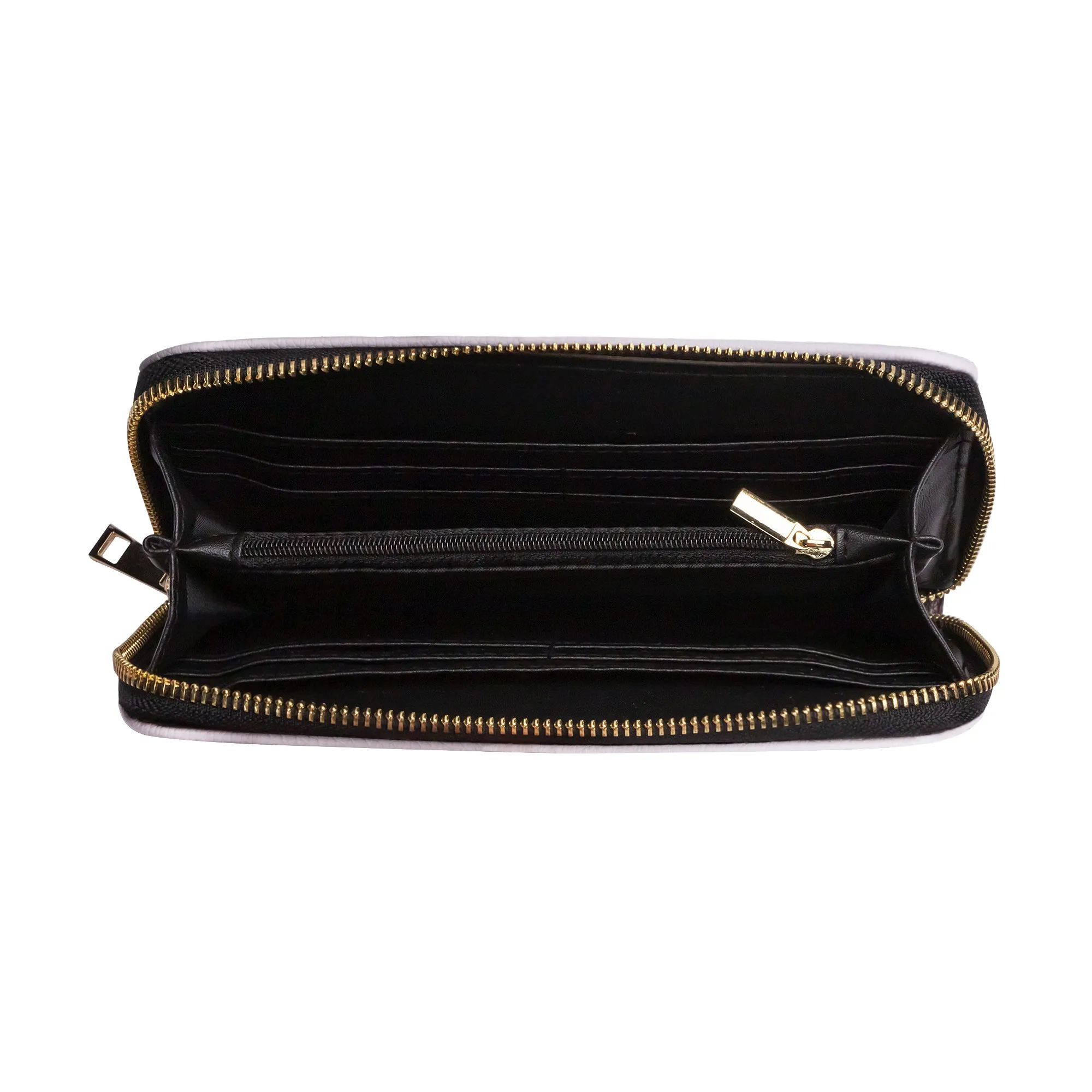 Black Leopard Print PU Leather Wallet
