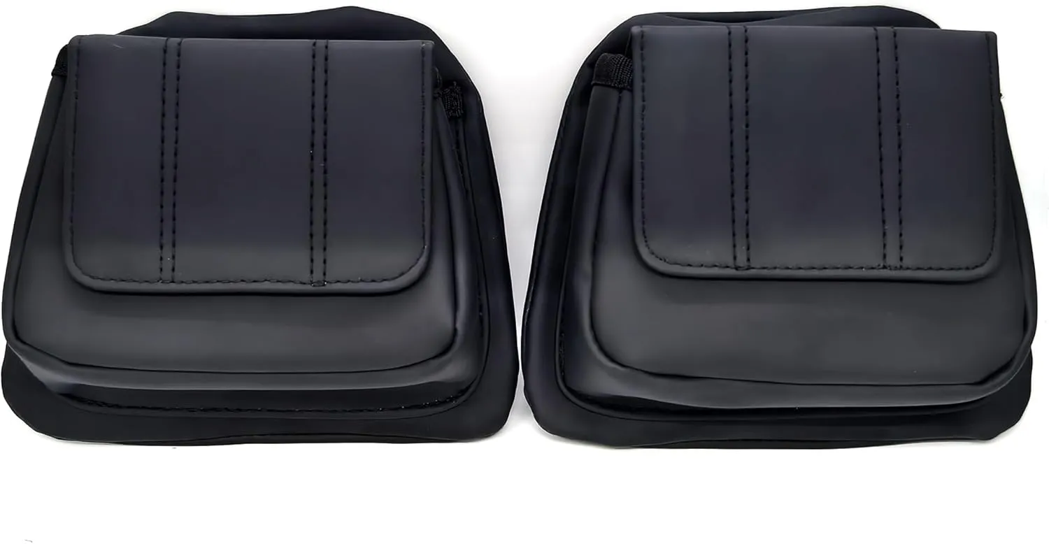 Black Magnetic Motorcycle Lower Fairing Door Pocket, Keys Box, Gloves Storage Fit for Harley Touring Electra Glide Road Glide Street Glide Tri Glide Ultra Limited CVO 2014-2023 (A Pair)