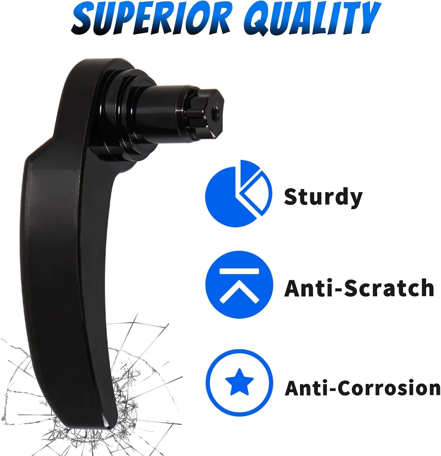 Black Motorcycle Saddlebag Latch Kit Saddle Bag Lifter Compatible with Harley Davidson Touring Street Glide, Electra Glide, Road King, Ultra Limited 2014-2021
