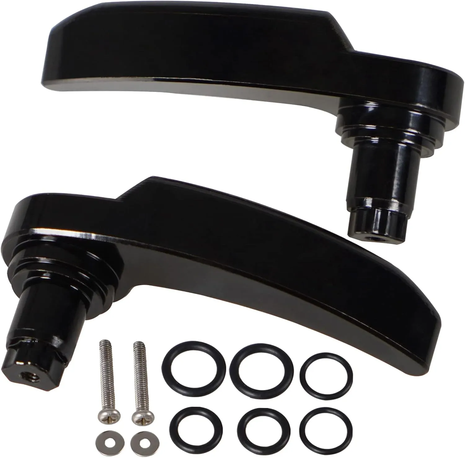 Black Motorcycle Saddlebag Latch Kit Saddle Bag Lifter Compatible with Harley Davidson Touring Street Glide, Electra Glide, Road King, Ultra Limited 2014-2021