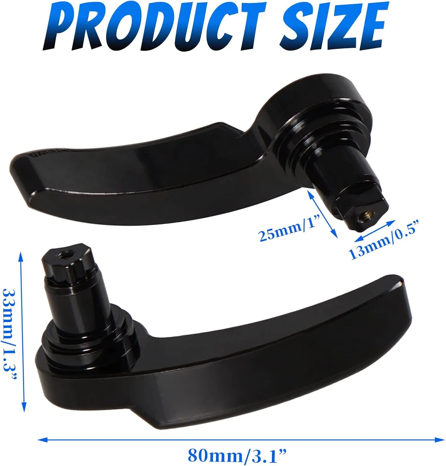Black Motorcycle Saddlebag Latch Kit Saddle Bag Lifter Compatible with Harley Davidson Touring Street Glide, Electra Glide, Road King, Ultra Limited 2014-2021