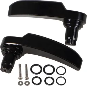 Black Motorcycle Saddlebag Latch Kit Saddle Bag Lifter Compatible with Harley Davidson Touring Street Glide, Electra Glide, Road King, Ultra Limited 2014-2021