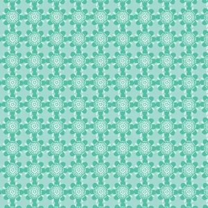 Blooming Denim Geo Aquamarine