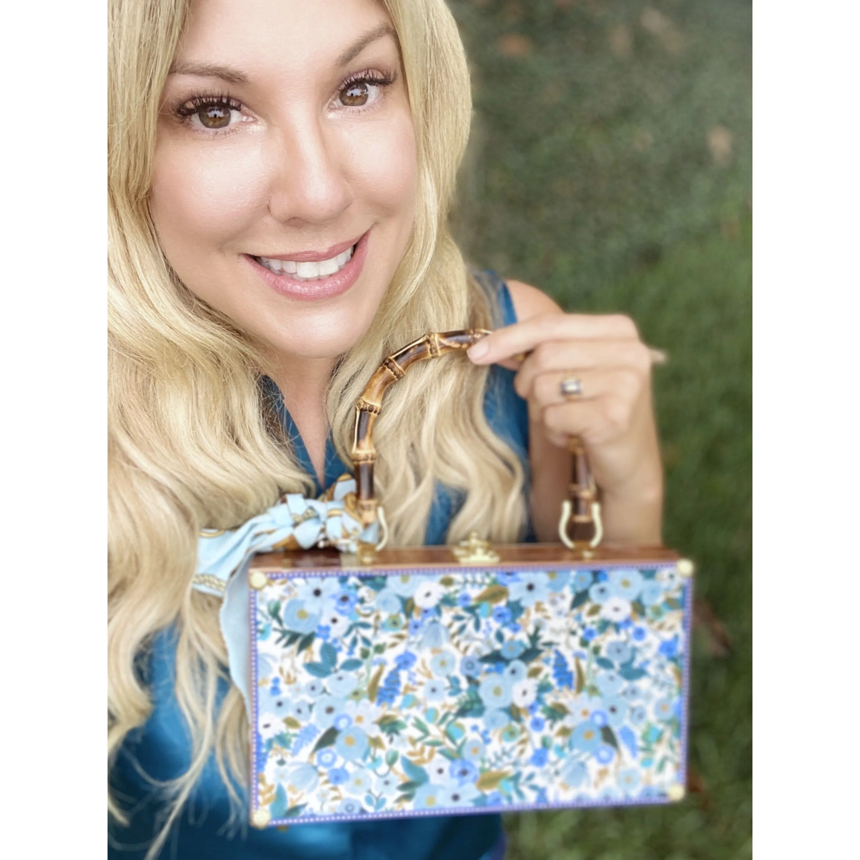 Blues in Bloom Bag