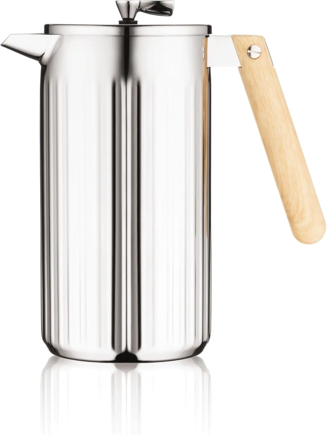 Bodum 34 oz Douro Double Wall French Press Coffee Maker, Polished Stainless Steel