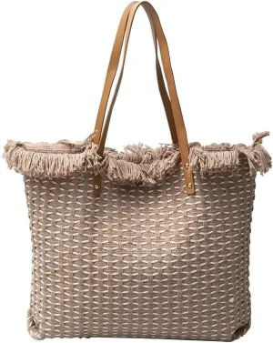 Bohemian Hobo Large Capacity Top Handle Tote for Women Cute Canvas Shoulder Summer Vibe Beach Casual Handbag