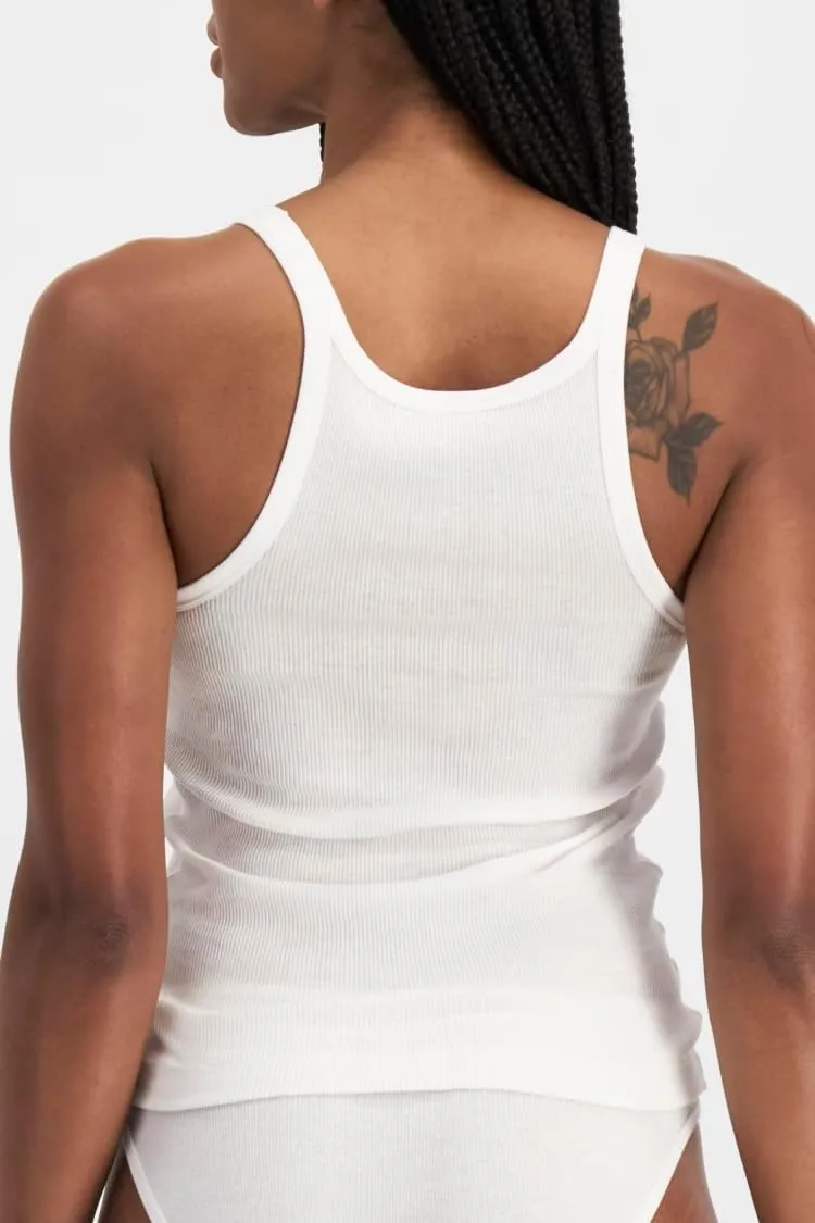 Bonds Soft Chesty Tank Top in Stretchy 100% Cotton Rib for Women, 2-Pack