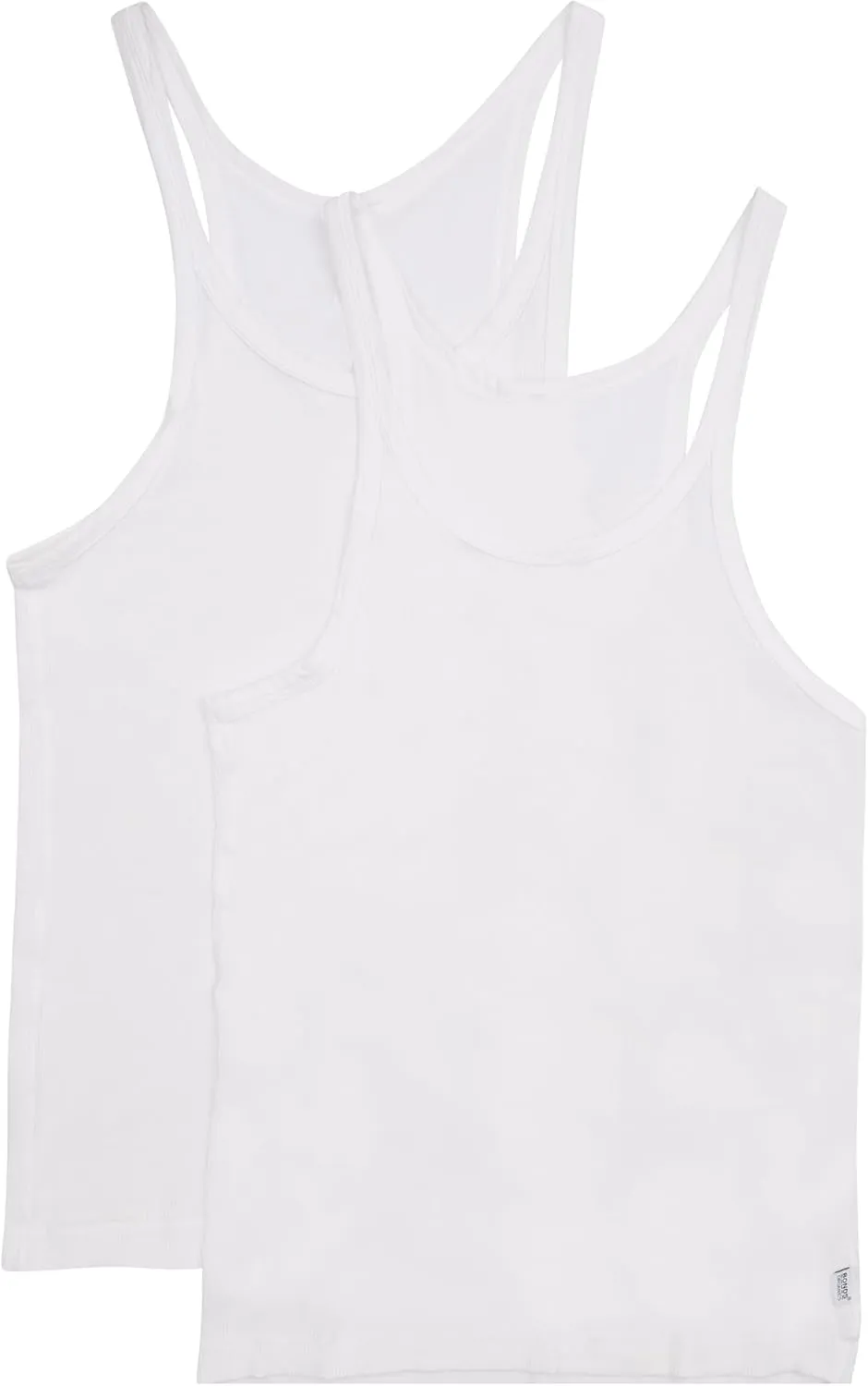 Bonds Soft Chesty Tank Top in Stretchy 100% Cotton Rib for Women, 2-Pack