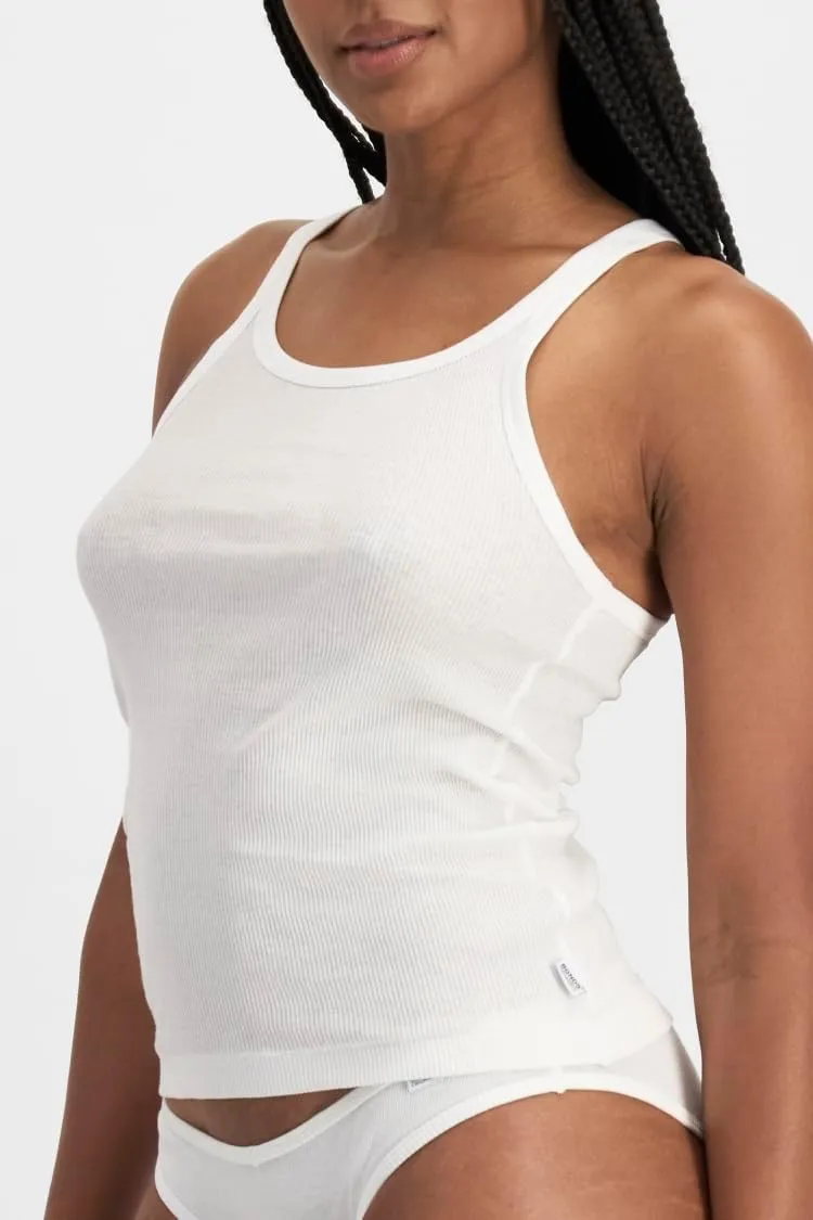 Bonds Soft Chesty Tank Top in Stretchy 100% Cotton Rib for Women, 2-Pack