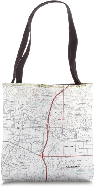 Brea CA Map (2018) Tote Bag