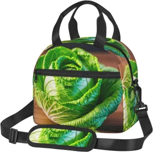 Bright Cabbage Lunch Bag Lunch Box Reusable Insulated For Adults For Work Travel Women Men