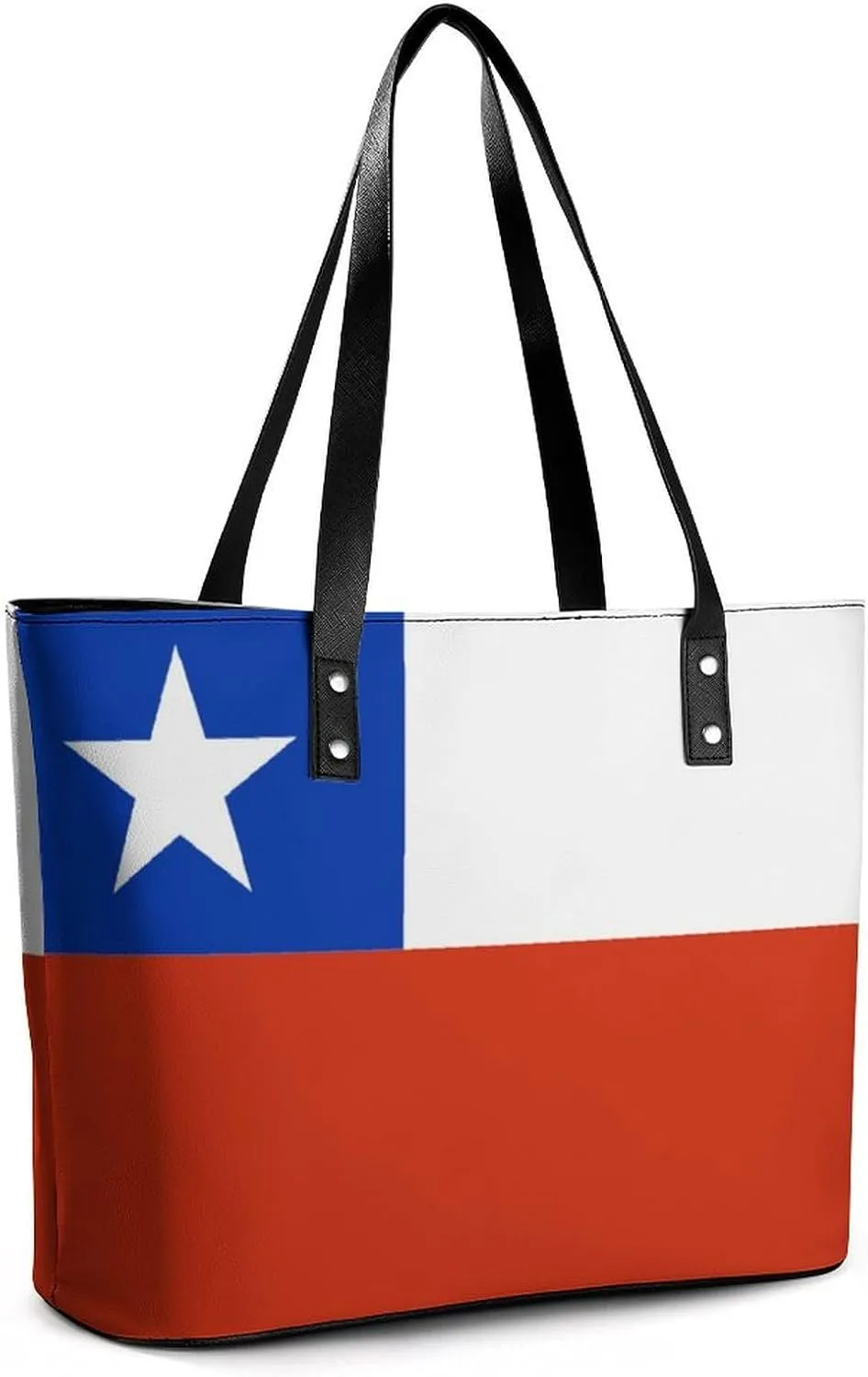 British Antarctic Territory Flag Elegant Shoulder Bag for Women Large Capacity Chic Leather Tote