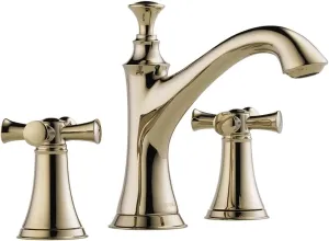 Brizo K65305-X505PN Baliza Bathroom Faucet Double Handle Widespread with Cross Handles, Polished Nickel
