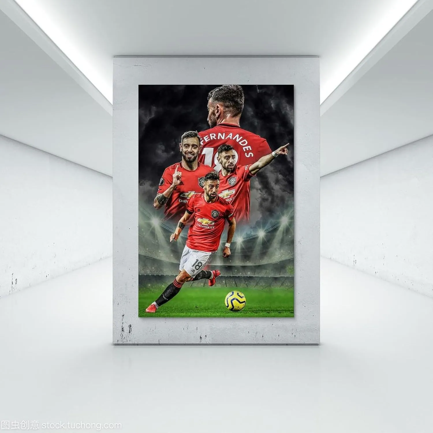 Bruno Fernandes Footballer Poster Picture Print Canvas Wall Paint Arts Decor Modern Home Artworks Gift Idea 16x24inch(40x60cm)