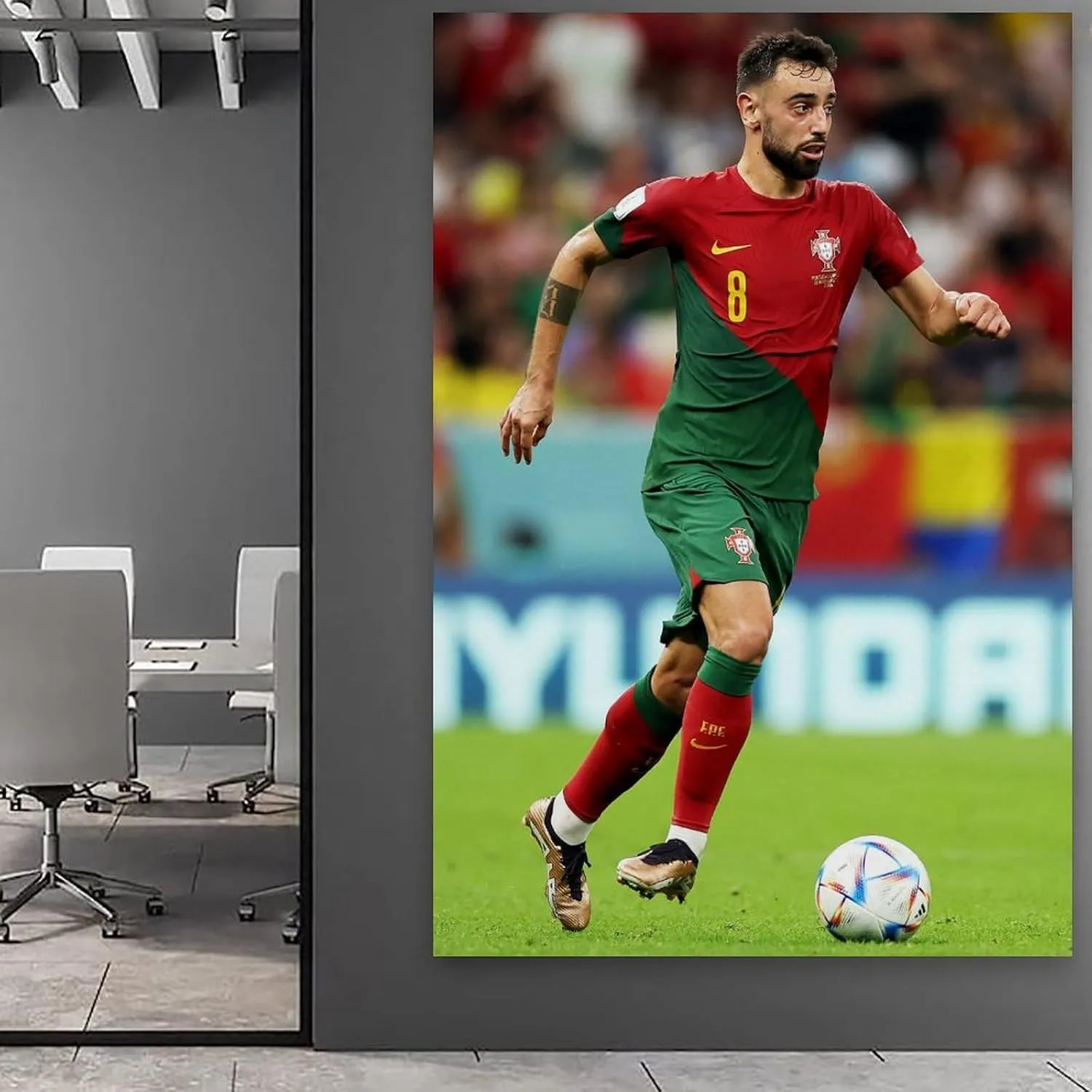 Bruno Fernandes Player Poster Canvas Wall Art Decorative Bedroom Modern Home Print Picture Artworkss 12x18inch(30x45cm)