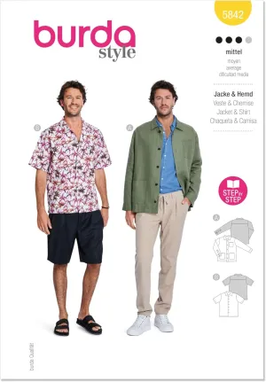 BURDA Top Sewing Pattern, Multicolor