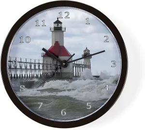 CafePress St. Joseph Lighthouse 10" Wall Clock for Livingroom, Kitchen, or Office