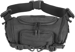 CamGO Tactical Fanny Pack Portable Military Waist Bag Molle Hip Bum Bag for Men Women, Black