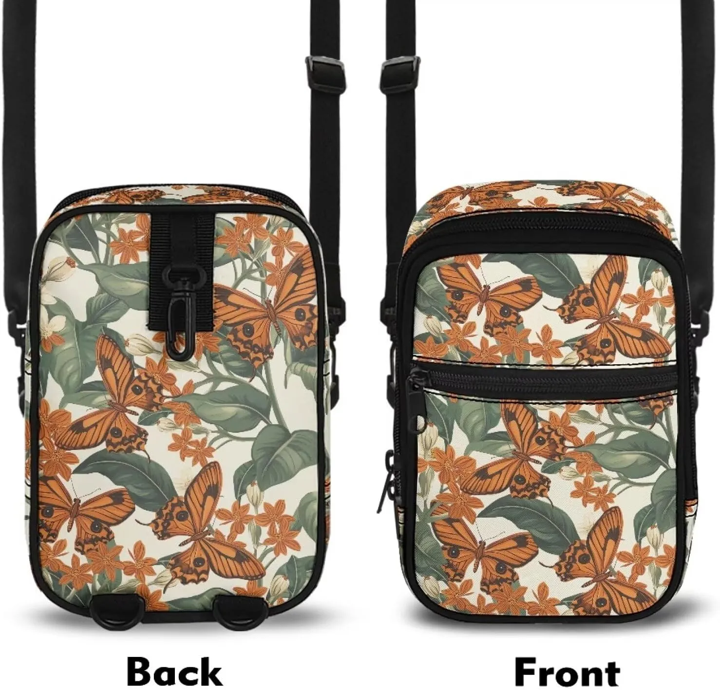 Canvas Crossbody Bags Multi Position Back Pack Waist Packs Cross Body Fanny Pack with Adjustable Strap Gifts