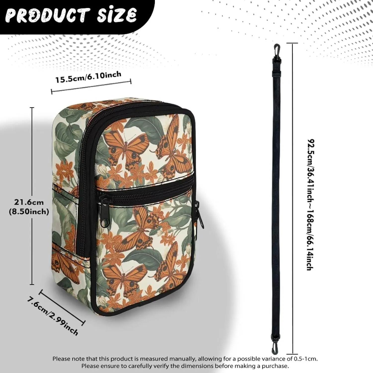 Canvas Crossbody Bags Multi Position Back Pack Waist Packs Cross Body Fanny Pack with Adjustable Strap Gifts