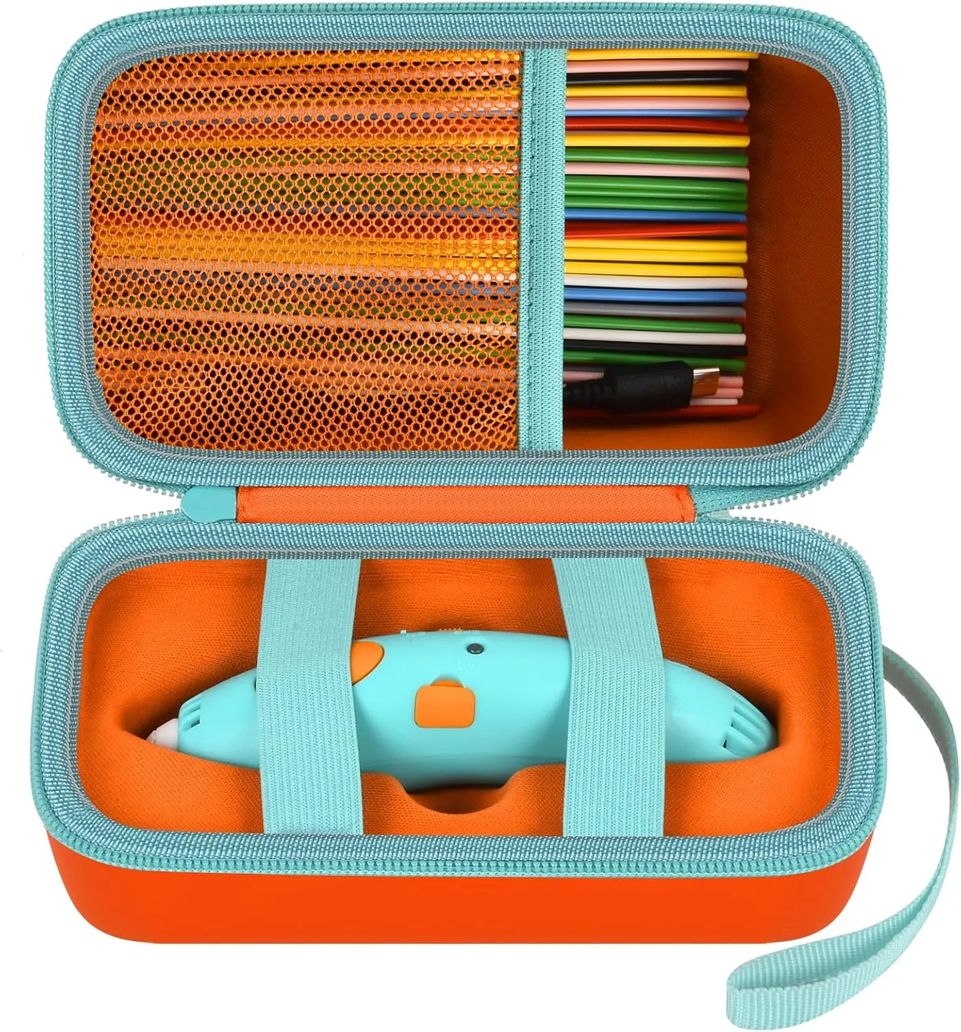 Case Compatible with 3Doodler Start  Essentials (2022) for 3D Pen Set for Kids, Storage Organizer Holder for Printing Filament Refill and Micro-USB Charger (Box Only)