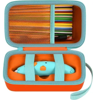 Case Compatible with 3Doodler Start  Essentials (2022) for 3D Pen Set for Kids, Storage Organizer Holder for Printing Filament Refill and Micro-USB Charger (Box Only)