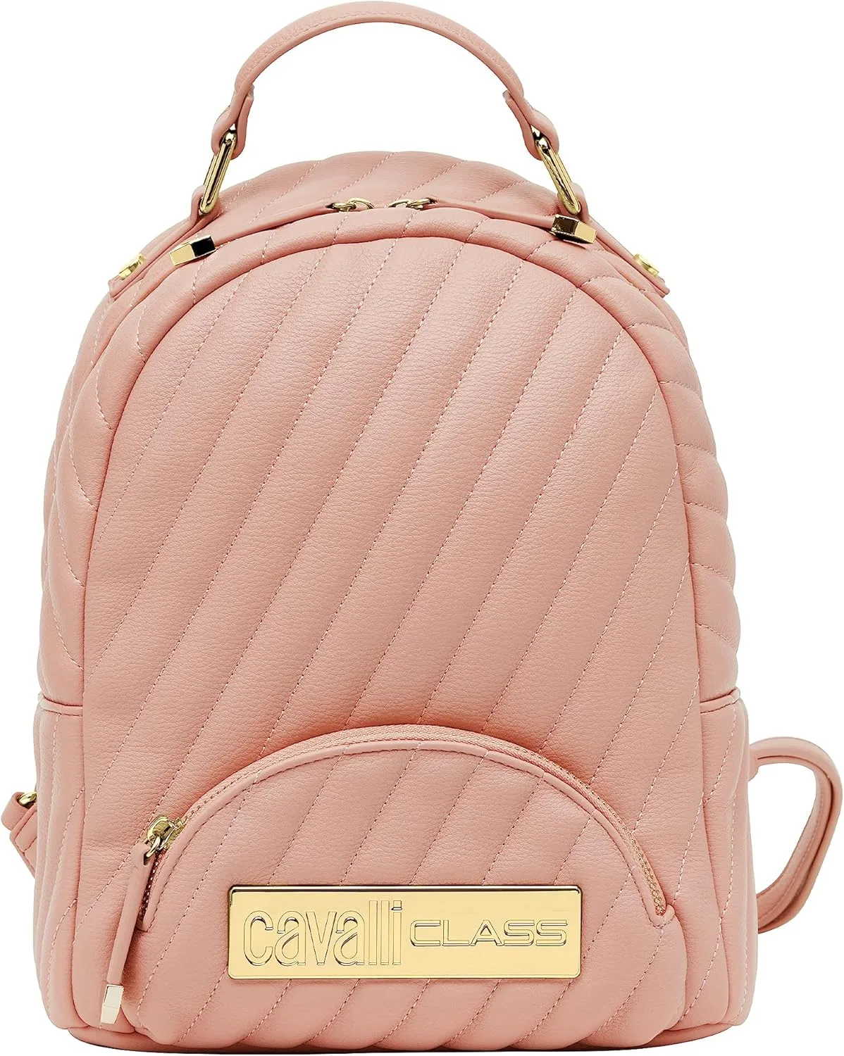 Cavalli Class ISCHIA Pink Small Fashion Backpack for womens