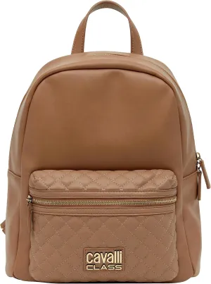 Cavalli Class LIVORNO Camel Medium Fashion Backpack for womens