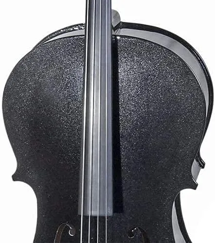 Cecilio 4/4 Full Size Cello Kit for Beginners, Spruce Top Acoustic Cello, Cello Kit with/Bow, Stand, Bag, Stringed Music Instruments for School Orchestras, Performances, Black
