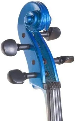 Cecilio Musical Instrument For Kids & Adults - Cellos Kit with Bow, Stand, Bag - Stringed Music Instruments for Students (Full Size, Blue)
