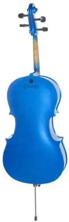Cecilio Musical Instrument For Kids & Adults - Cellos Kit with Bow, Stand, Bag - Stringed Music Instruments for Students (Full Size, Blue)
