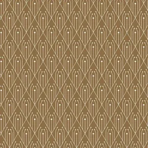 Century Prints Deco Diamonds in Cinnamon