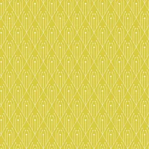 Century Prints Deco Diamonds in Sulphur