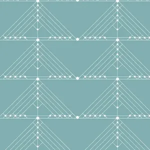 Century Prints Deco Geese in Faded