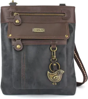 CHALA GEMINI Crossbody Canvas Gift Messenger Bag Black