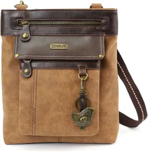 CHALA GEMINI Crossbody Canvas Gift Messenger Bag Brown