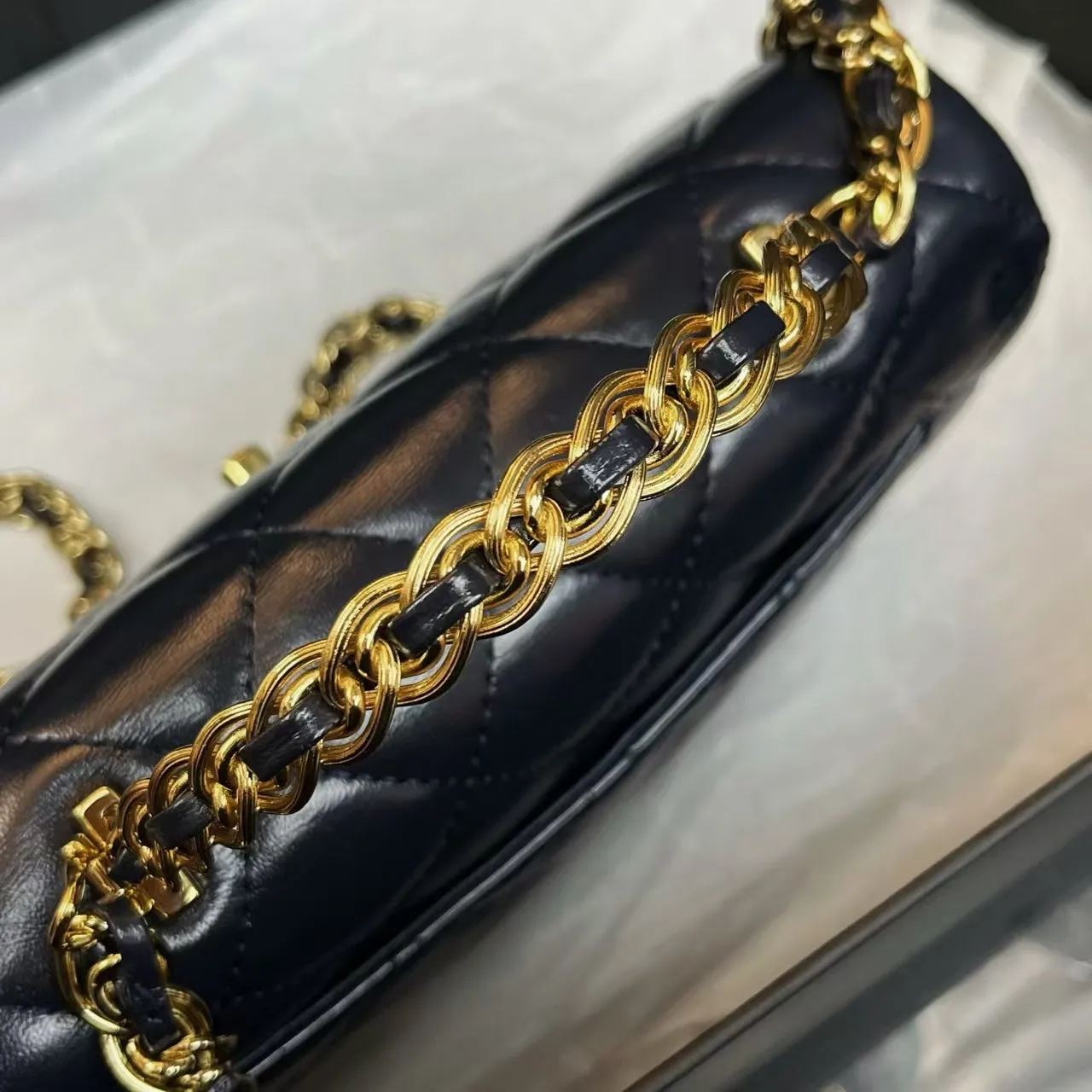 Chanel Coco Handle Bag in Black Leather - Preloved Designer Handbag