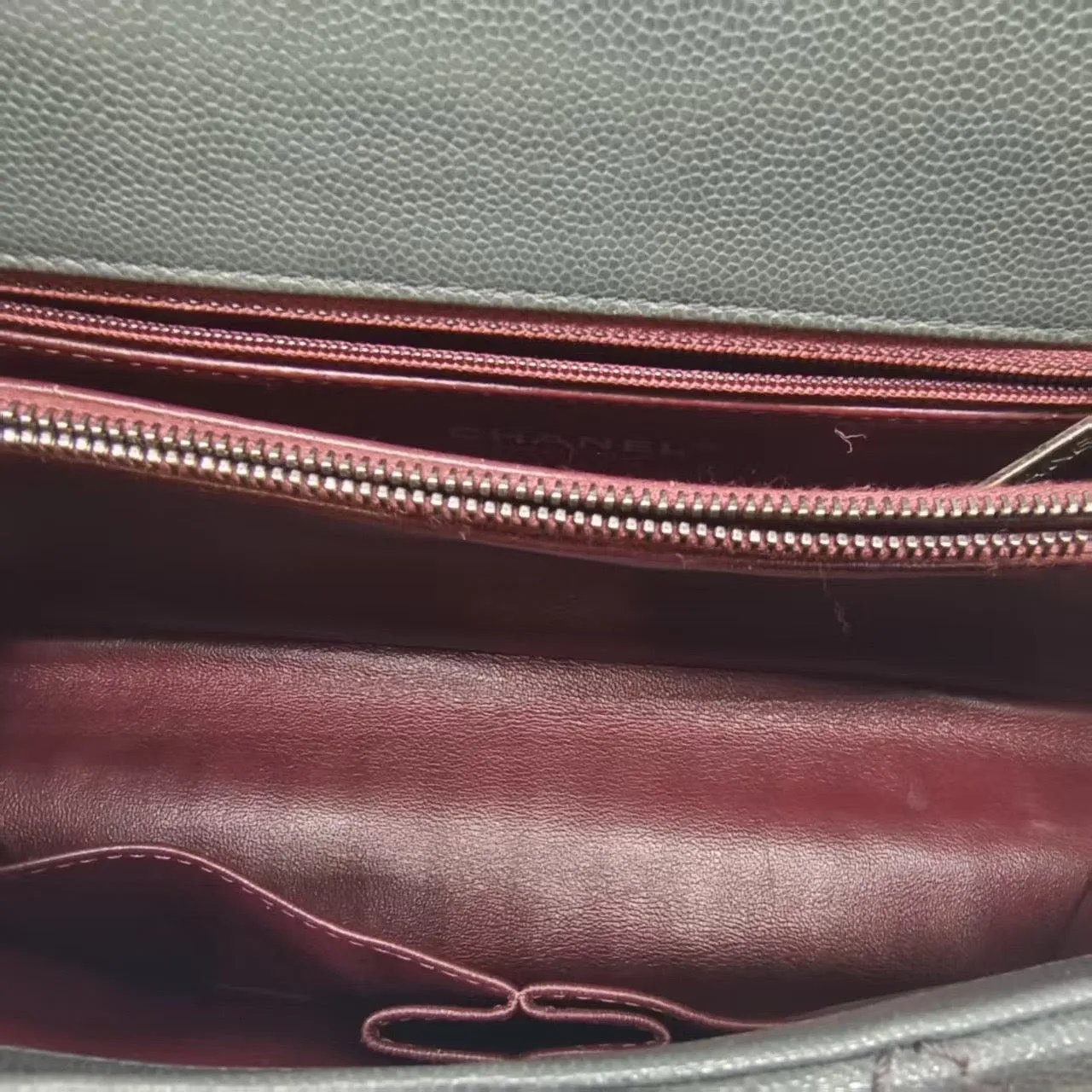 Chanel Coco Handle Large Black Leather Top Handle Bag