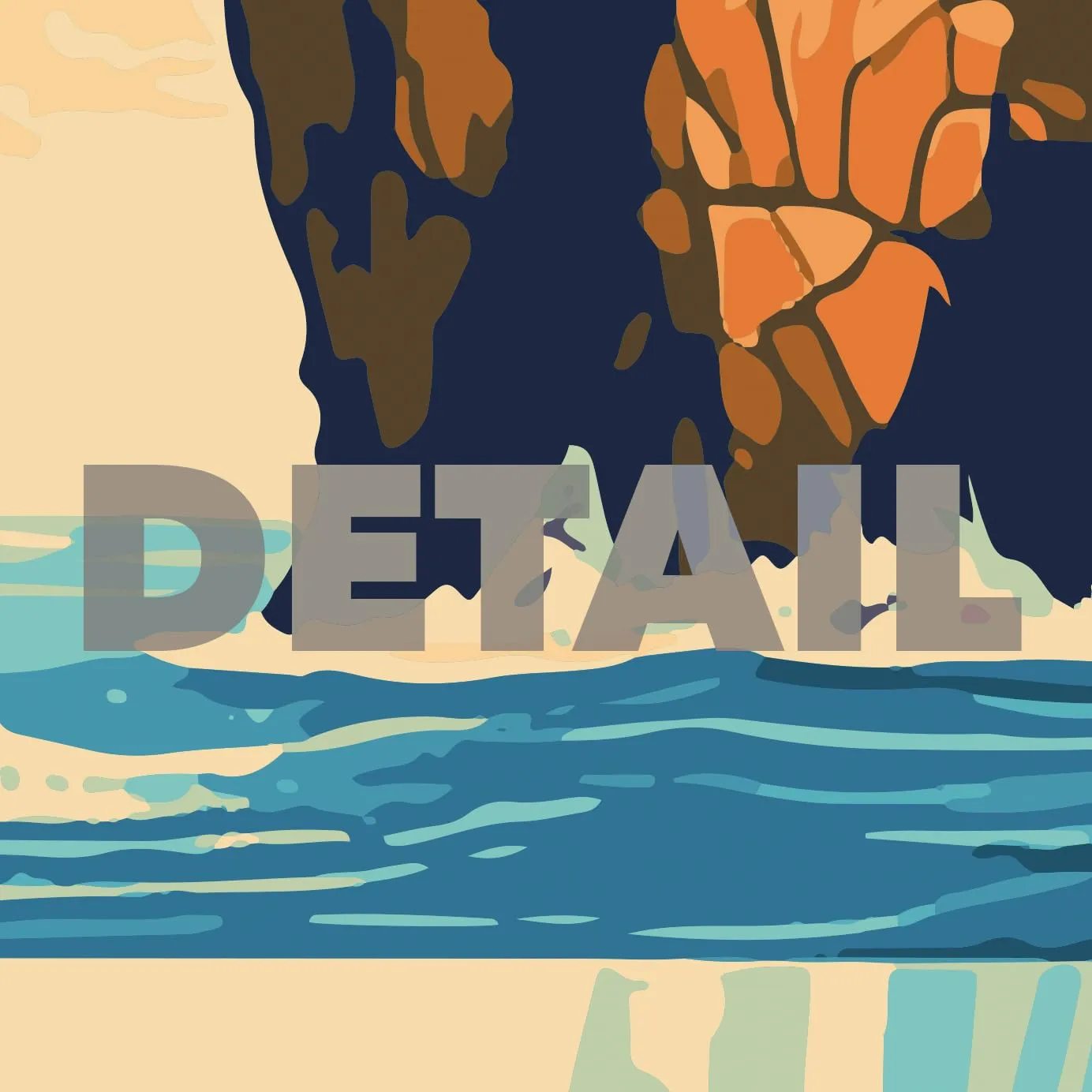 Channel Islands National Park Modern Style Travel Poster - 8x10-12x18-18x24-24x36 / 4x6 Postcard Designer Series Art Print USA United States Wall Art California (12x18 Inch Poster)