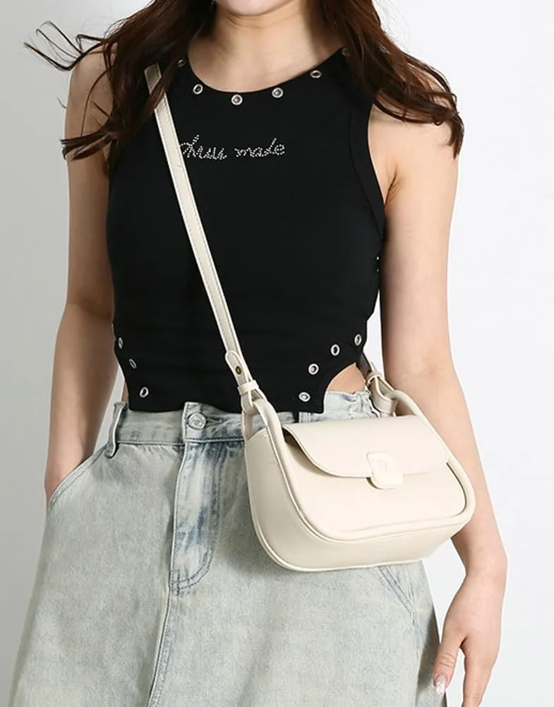 Chic Vegan Leather Shoulder Crossbody Bag for Women Y2k Handbag Purse Small Tote Bag Top Handle Satchel 2024