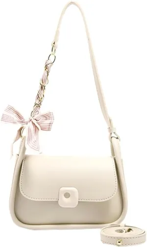 Chic Vegan Leather Shoulder Crossbody Bag for Women Y2k Handbag Purse Small Tote Bag Top Handle Satchel 2024