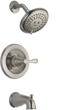 Chrome Delta Porter 1 Handle Brushed Nickel Tub and Shower Faucet