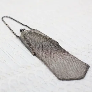 Circa 1890 Silver Finger Purse