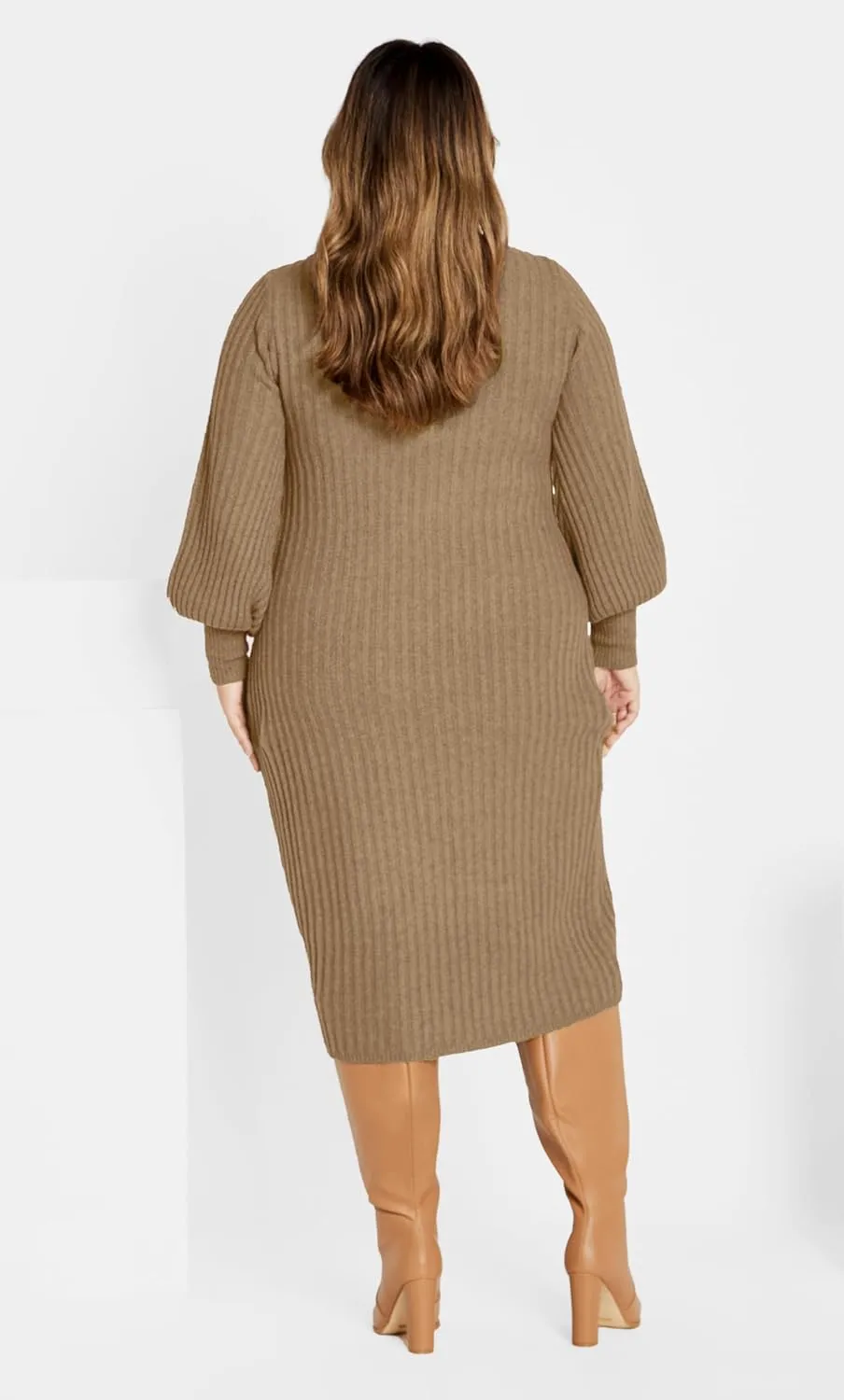 City Chic Women's Dress-Saskia Rib