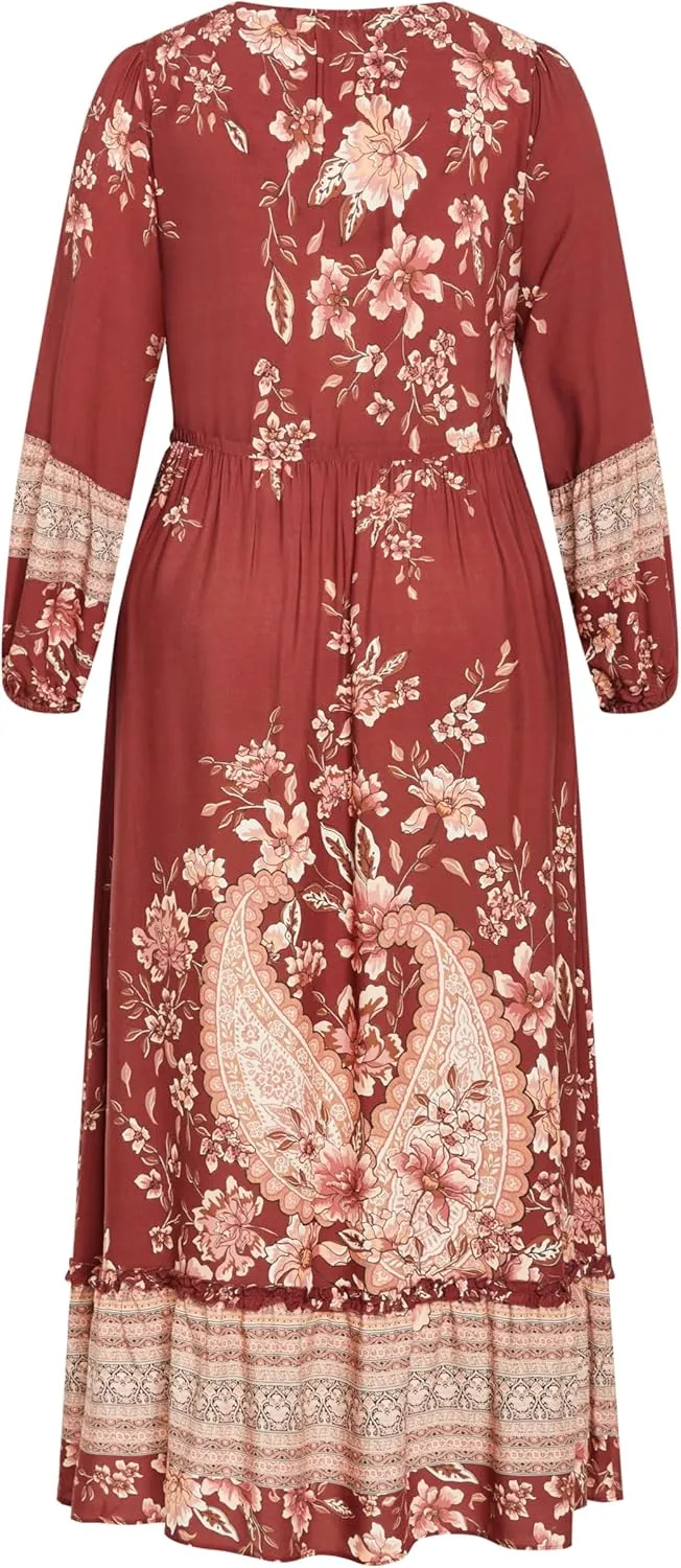 City Chic Women's Plus Size Maxi Faith Dress