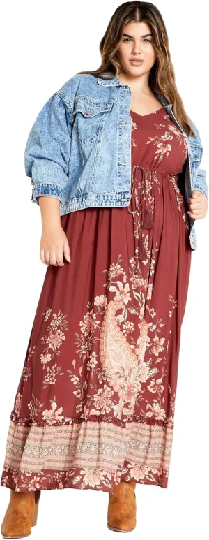 City Chic Women's Plus Size Maxi Faith Dress