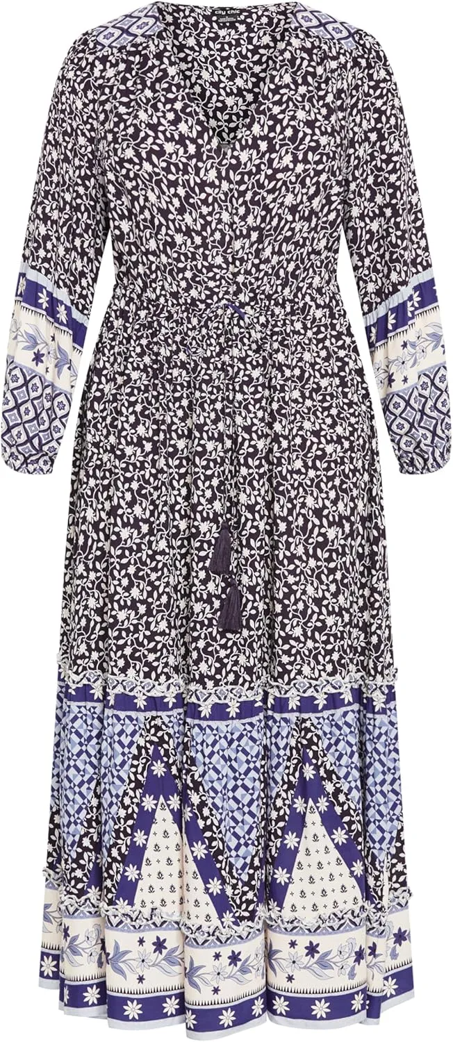 City Chic Women's Plus Size Maxi Faith Dress