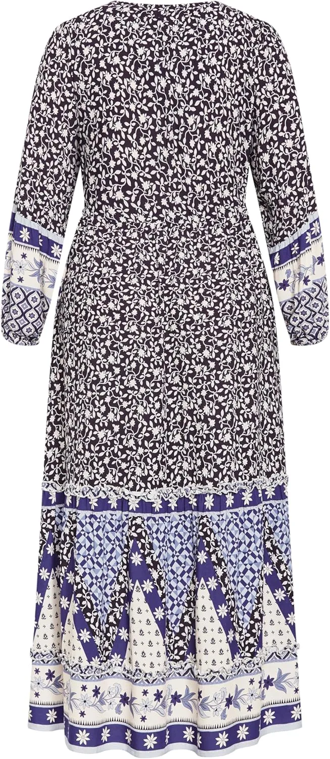 City Chic Women's Plus Size Maxi Faith Dress