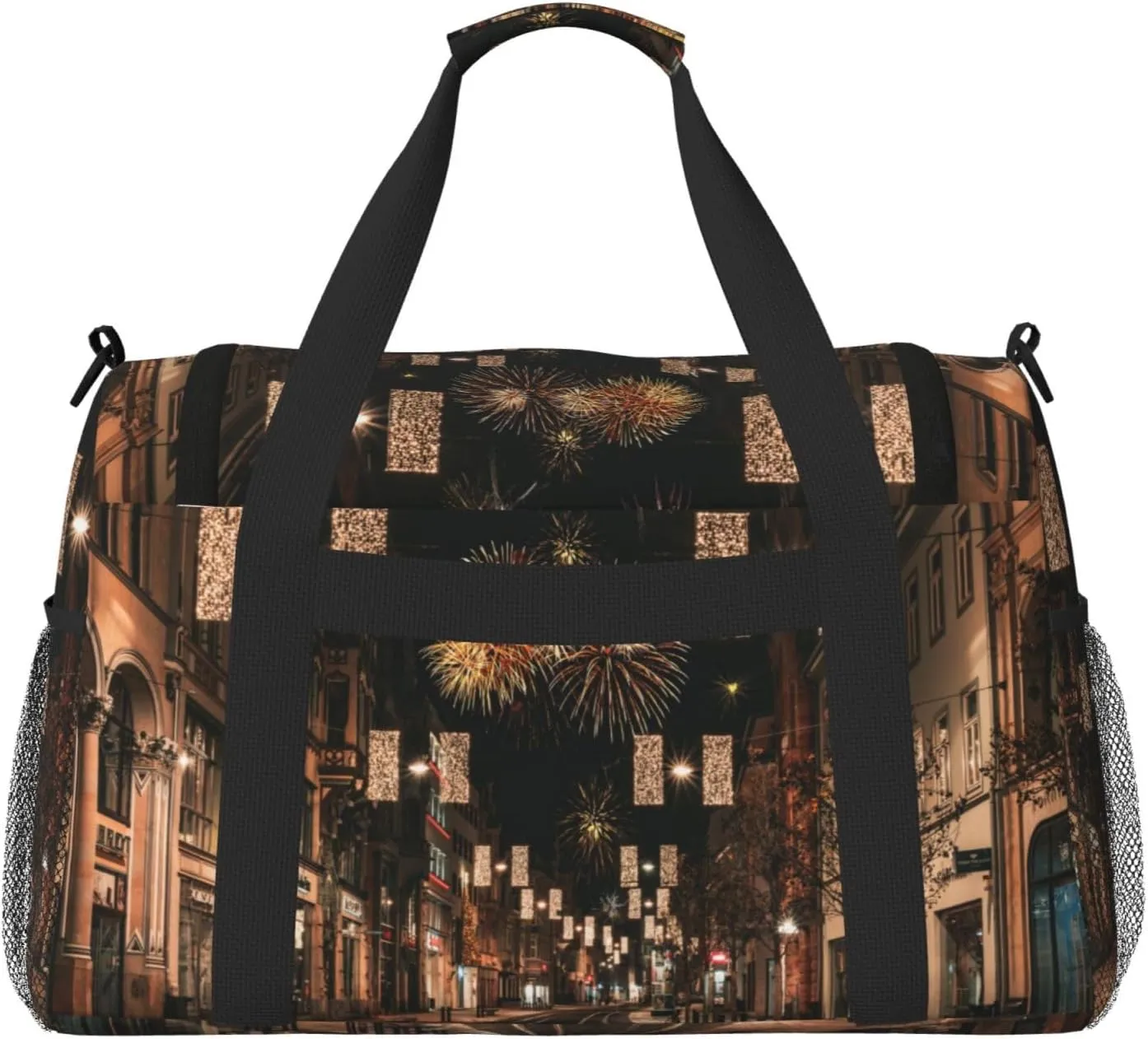 City Street Travel Duffel Bag Large Foldable Waterproof Overnight Bag For Beach Swim Bags Pool Sports Gym
