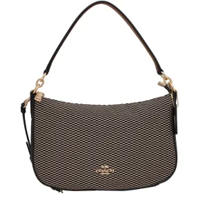 Coach 28892 Chelsea Crossbody Bag in Legacy Jacquard- Black